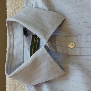 Tom James (Corporate Image) Light Blue Cotton Shirt 16 - 33 (Made in USA)